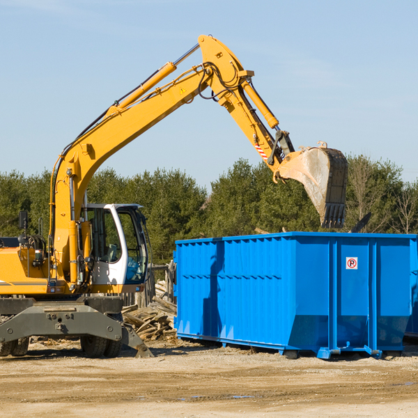 are there any restrictions on where a residential dumpster can be placed in Berlin Illinois